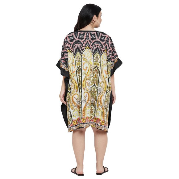 Gypsie Blu Women Mini Dress Paisley Print Polyester Street Wear Tunic - Picture 9 of 10